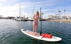 Jazlyn Ray sucks and fucks dick on a paddle board date! join background