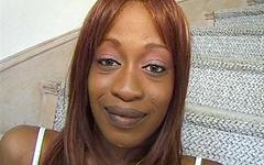 Regarde maintenant - Kenya is a horny ebony slut with a lust for big white dick down her throat