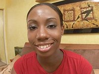 Watch Now - Black beauty sucks a big thick white cock and drinks cum