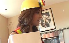 XXX construction worker Lorena Sanchez gets a blowbang - movie 2 - 2