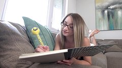 Hanna Paige fucks the Dean of her University he is so experienced! - movie 1 - 2