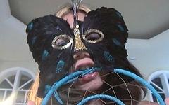 Keeani Lei is a mask wearing slut join background