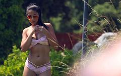 Juan Lucho cums on Julia De Lucia's pubic hair - movie 1 - 2