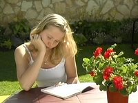 A couple of blonde lesbian teens show how they fuck outside in the sun - movie 5 - 2