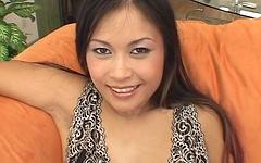Asian Destiny sucks on a hard dick and then spreads her legs for the cock - movie 4 - 2