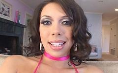 Rachel Starr is a new chick that cums first join background