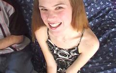 Cute teen Anne has already learned how to deep throat a fat dick - movie 8 - 2