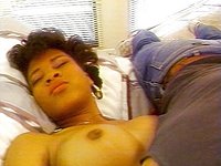 Watch Now - A sexy black girl loves to feel the white cock sliding into her pussy