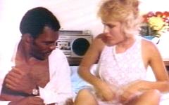 Ver ahora - Hot horny blonde is drilled and filled hard by her lovers thick black cock