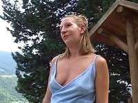 Watch Now - This blonde whore puts out without a condom