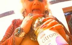 Some women like to masturbate with strange objects, like a bottle of soda - movie 4 - 5