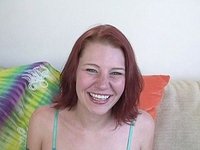 Frankie Vargas is a red head cutie who sucks and arch fucks with her feet - movie 3 - 2