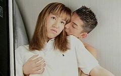 Reina is an Asian shemale who finds herself in the middle of a threesome join background
