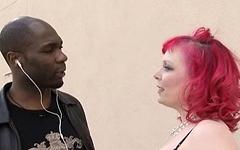 Miss Bunny loves being a black chasing cougar bitch join background