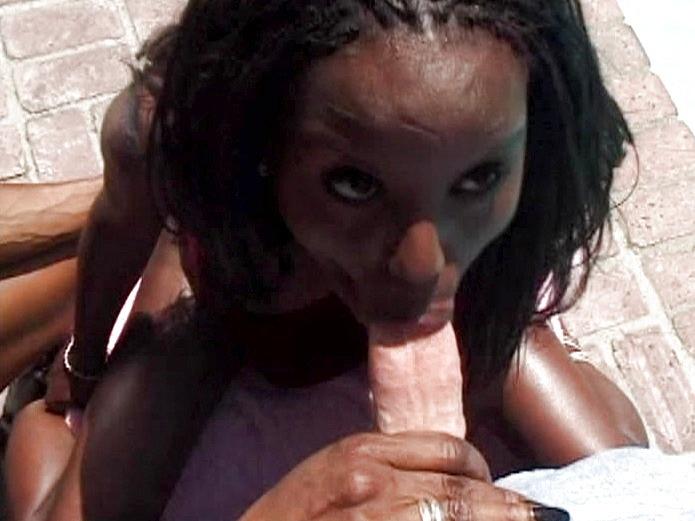 Chocolate Monroe Takes a White Cock up the Butt still 3