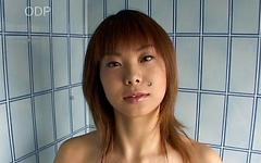 Japanese cutie with hairy snatch and nice tits solos in the shower - bonus 1 - 6