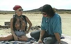 Regarde maintenant - Fantasy roleplay gone wild as horny blonde gets drilled outside in desert