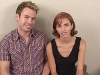 Watch Now - Redhead evelyn sucks off her man before playing with a big pink dildo