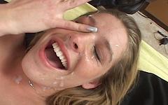 Megan Wylder sucks and fucks a hard dick before taking a messy facial - movie 1 - 7