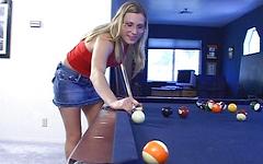 Watch Now - Harmony rose makes playing billiards even hotter with a fuck on the table