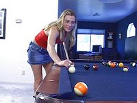 Kijk nu - Harmony rose makes playing billiards even hotter with a fuck on the table