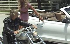 Watch Now - Haley is turned on by motorbikes so much she'll open her ass to the rider